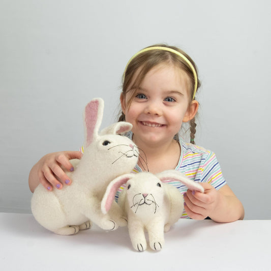 Toys - Bunny Rabbit - White - Small and Large