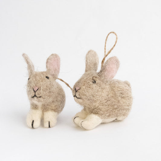 Ornament - Easter Decor - Brown Bunny
