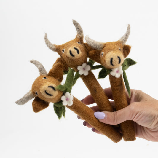 Pencil Topper - Kids Activity - Highland Cow