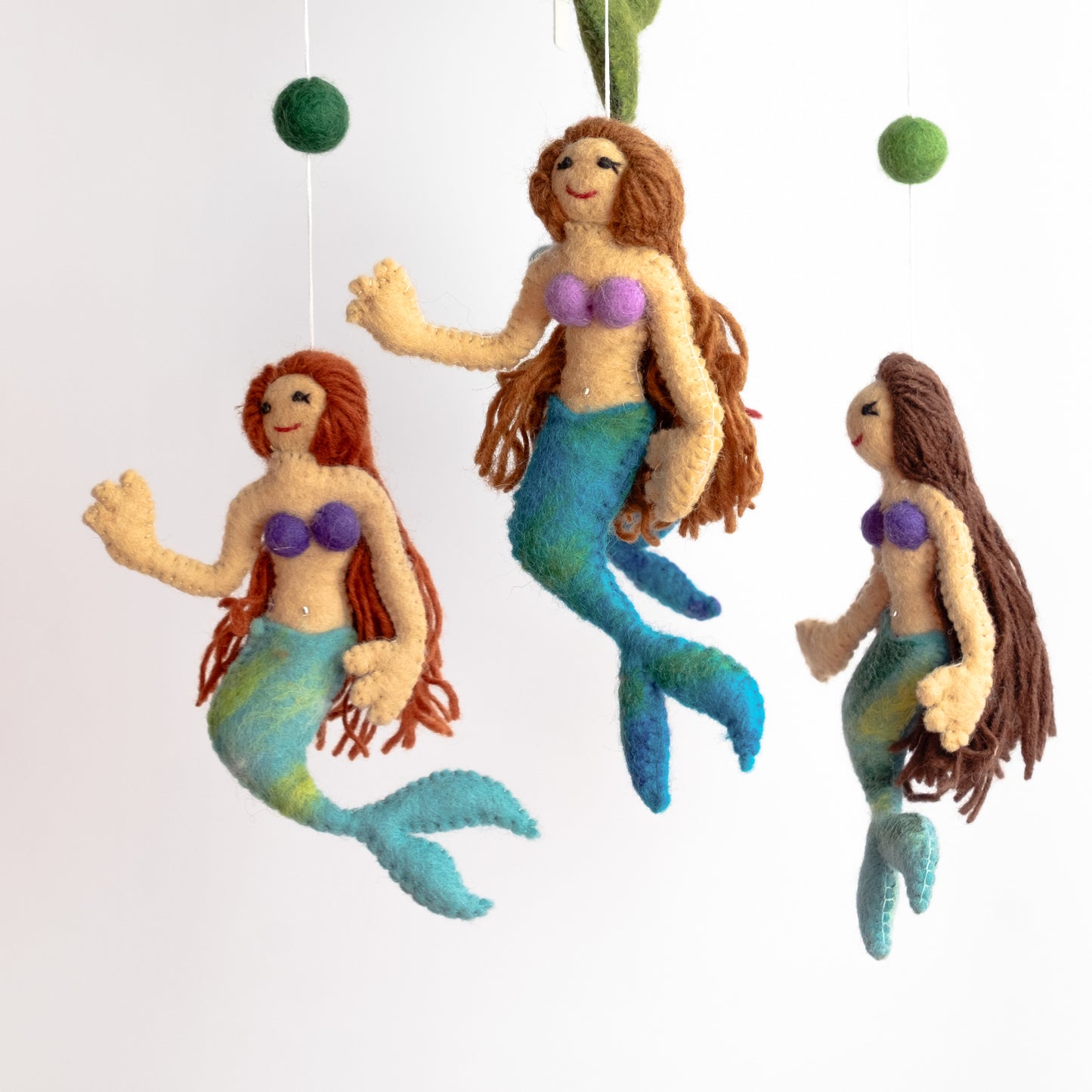 Baby Mobile - Coastal Nursery Décor - Mermaid Under the Sea