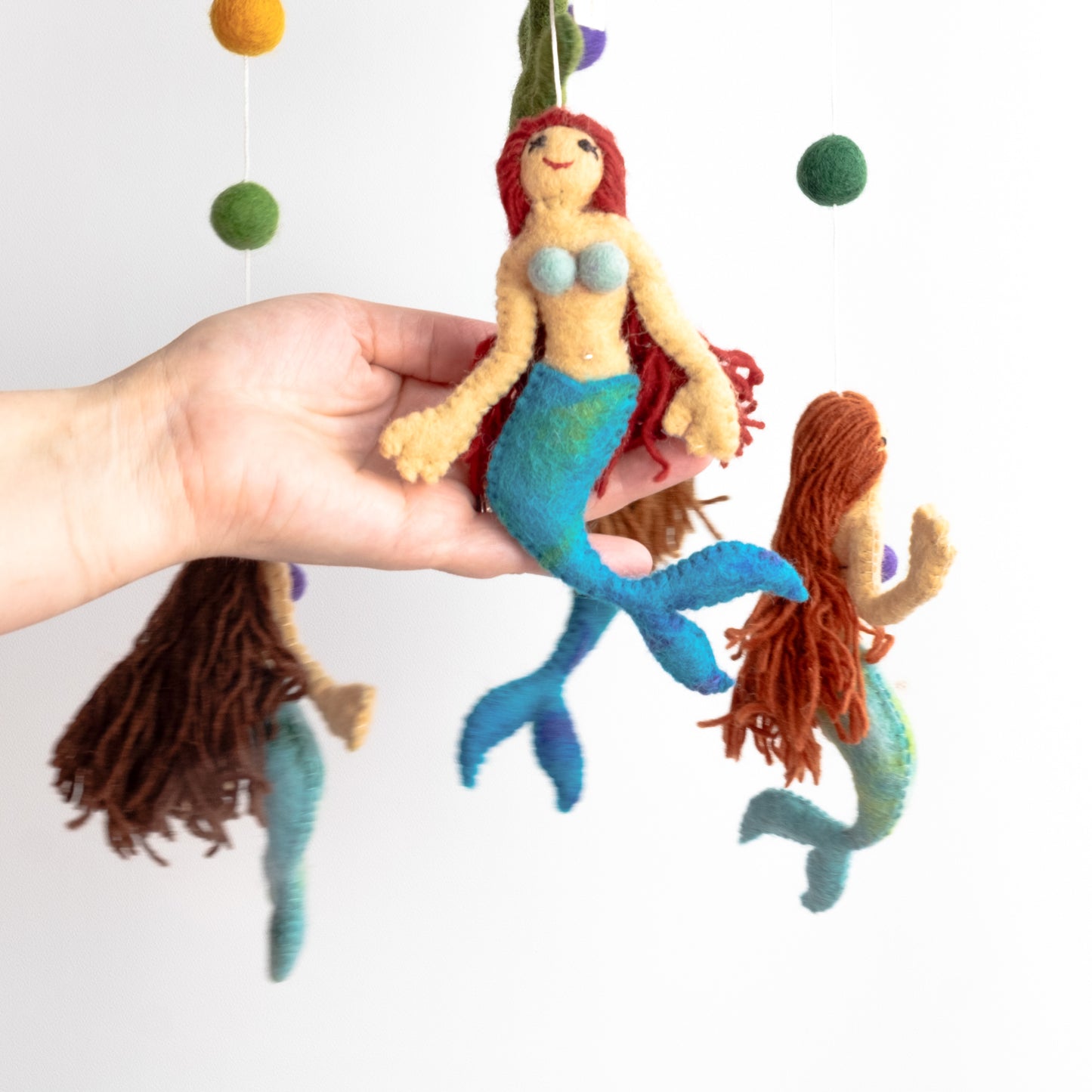 Baby Mobile - Coastal Nursery Décor - Mermaid Under the Sea
