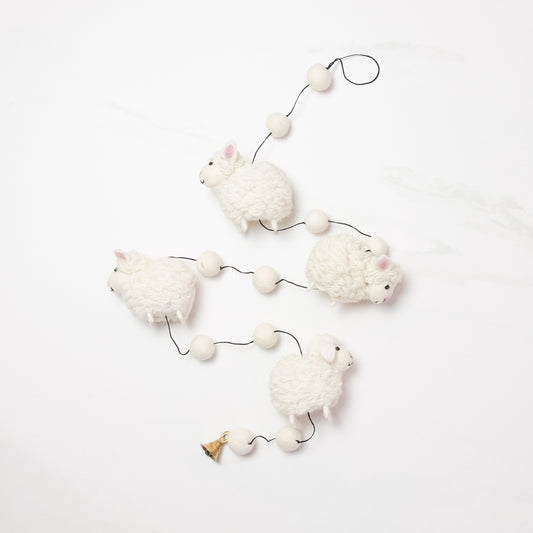 Garland - Wall Décor - White Sheep